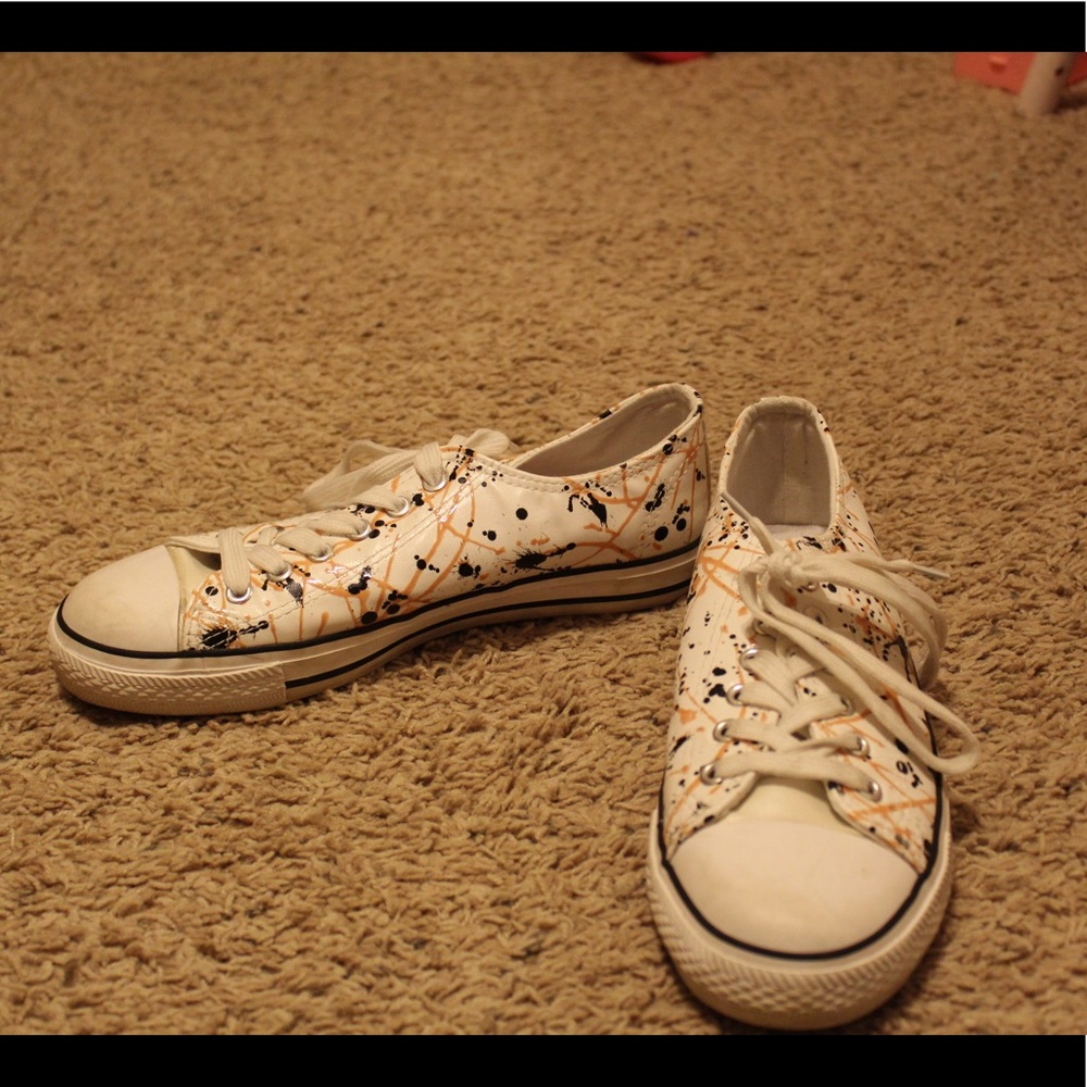 Paint splatter sneakers